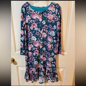 NWT Posh Peanut Long Sleeved Henley 
Hi Low Dress-Keisha- Size 10